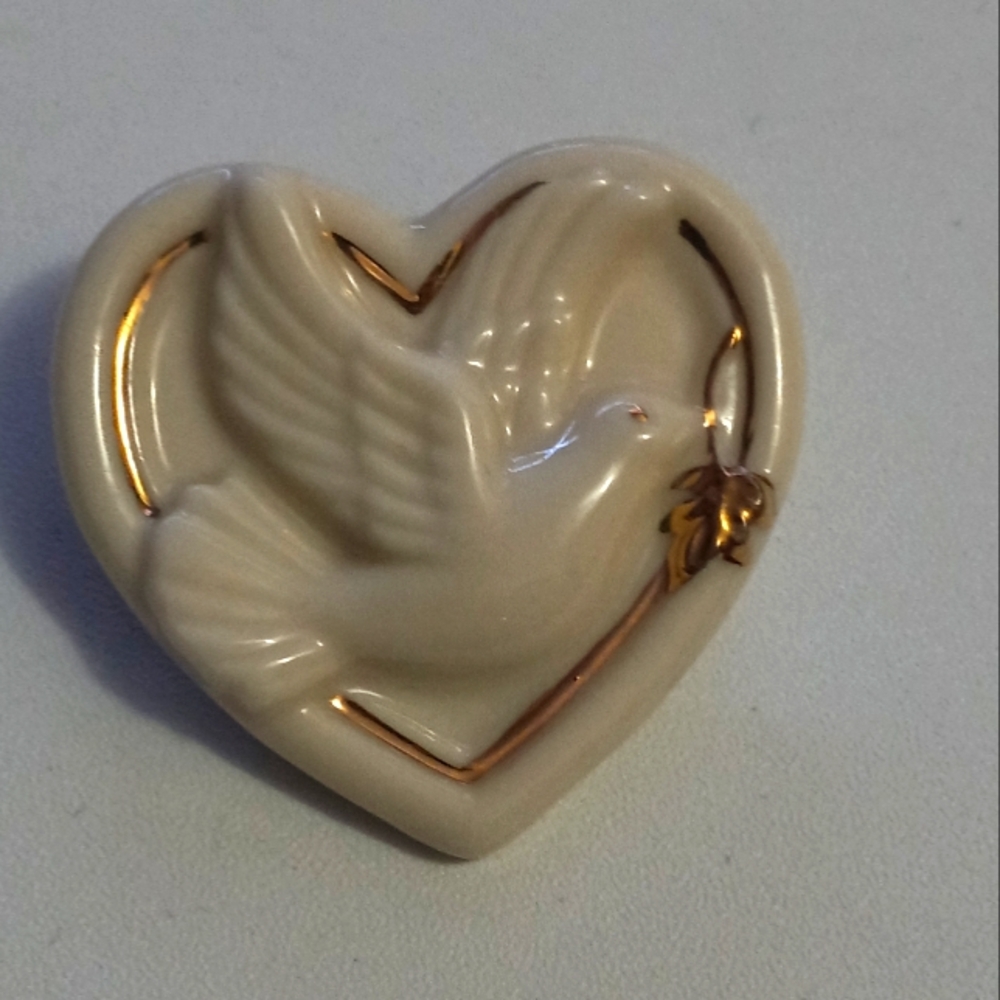 Handcrafted dove pin